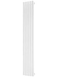 Дизайн-радиатор STOUT Tube Quadro 5 секций ниж.подкл. QV40-1750-5 R RAL1T104S9016 (белый муар)