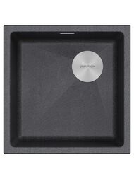 Мойка LUMI 45UNI-SKEW, IT-GRANIT, LU45SK-DG, графит, 455х440, Paulmark