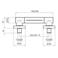 ����� ��� �����/���� Bossini Cascata-Wall ���������, ������ I00271F.021