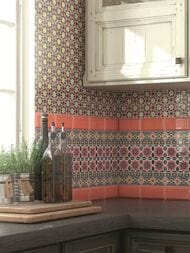 Бордюр KERAMA MARAZZI Алькасар (30х150) орнамент, синий AD\A446\17000 (шт.)