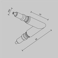 L-�������� ��������� ��� ������� Maytoni Axity (������) CA006EC-BS, IP20, ������