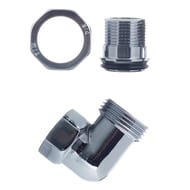 Американка угловая для П/сушила   3/4"-3/4" НВ хром