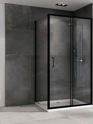 Душевой уголок ABBER Schwarzer Diamant AG30120B5-S80B5 (1200х800х1900) стекло 5мм прозрачное/черный