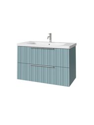 Тумба под раковину Caprigo RAIN 90 (870х446х550) подвесная, 2 ящика, цвет Антарктида 36513-SF015