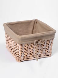 Корзина для ванной комнаты WasserKRAFT Kammel (37х37х22) плетеная, без крышки WB-180-L