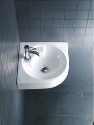 Умывальник угловой DURAVIT ARCHITEC 635х540х150 отв. под смеситель слева, без перелива 0448450000 — миниатюра 2