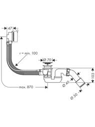 Axor Flexaplus ����� �����-�������� ��� ������������� ���� 58318250 ������� ������