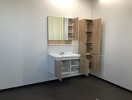 Зеркало-шкаф COMFORTY Рига-80 (800х800х130) подвесной, дуб сонома 00004139024