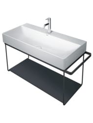Полка стеклянная для консоли Duravit DuraSquare 570х310 черная 0099688400 — миниатюра 2