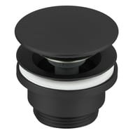 Донный клапан Giulini F5105LNO универсальный, нержавеющая сталь, цвет: черный матовый