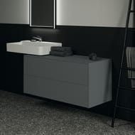 Тумба под раковину Ideal Standard CONCA 1200x505x550 2 ящ внешних, антрацит, со столешницей T4324Y2 — изображение 3