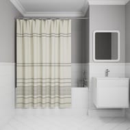 Штора для ванной комнаты IDDIS Base 200х240 см, с кольцами, полиэстер, зеленый BD01P24i11 — миниатюра 1