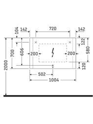 ������� Duravit Light and mirror 1000�700�34 2 �����������, ������, ��������, ������ LM7887D0000