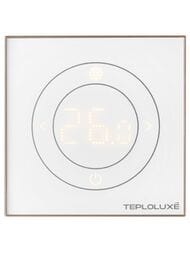 Терморегулятор ТЕПЛОЛЮКС Solus Zen Wi-Fi, программируемый, сенсорный, белый/золото 100000379300