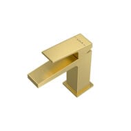 Смеситель для раковины VitrA Minimax Square A4372025EXP однорычажный брашированное золото латунь