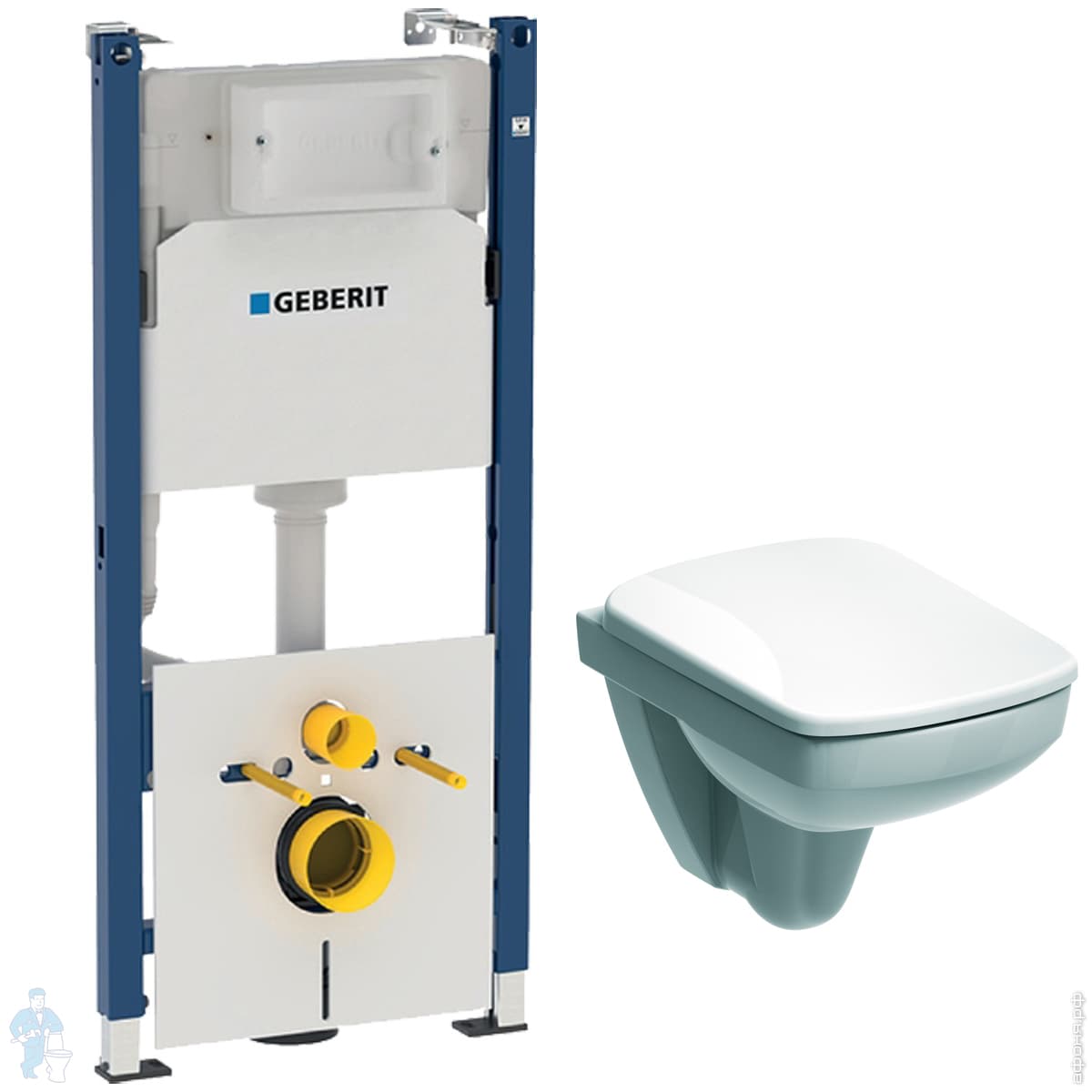 Инсталляция Geberit Duofix Delta + Укороченный Унитаз IFO Special ...