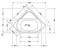 ����� ��������� Duravit D-Code 1400�1400 ������� ����� 700137000000000