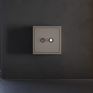 Накладка для розетки телевизионной оконечной TV+SAT Voltum S70 VLS001614, капучино