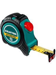 Рулетка профессиональная KRAFTOOL AutoStop 5м / 25мм с автостопом 3412-5-25