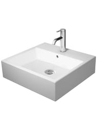 Раковина Duravit Vero Air 500х470 шлифованная, 1 отверстие под смеситель, с переливом 2352500000