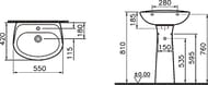 �������� � ����������� Vitra Normus (550�420�810) �������. ��� ������.,��������. ����. 9600B003-7650