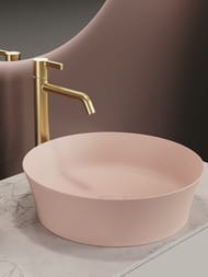 Умывальник IPALYSS Ideal Standard (400х400х120) накладной, без перелива, цвет nude E1398V7