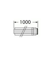 Труба удлинительная VAILLANT DN 80 длиной 1000 мм с уплотнением из силикона 300817 — миниатюра 2