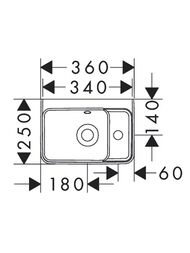 �������� Hansgrohe Xuniva Q 360�250�105 ���������, ���. ��� ��������� � �������, �����  60129450
