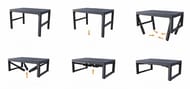 ���� KETER LYON RATTAN TABLE (116x71�40-65), ��������, ��������