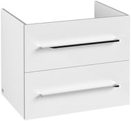 Тумба под раковину Villeroy & Boch Avento (580х452х514) 2 ящика, белое стекло A88900B4