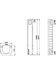 ����� ����������� ��������� DN 100 Gidrolica Standart Plus (1000�148�138) 5,1 �/���  8004