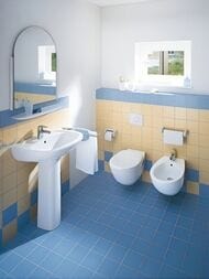 Умывальник DURAVIT DURAPLUS 034455 (550х440х195), отверстие под смеситель, перелив