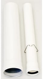 Дымоход коаксиальный для котла D60/100 - 500мм, из AL/PPS, с центрирующей пружиной,  3318078