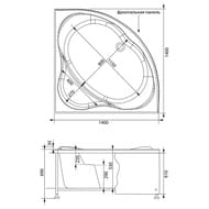 ����� ��������� Aquanet PALAU 140�140 �������, ��� ������������, ��� ������� 204021