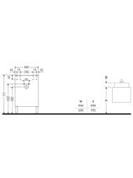 ����� ��� �������� Duravit Brioso (484�239�570) ���������, ����� �����, ����� ������ BR4431L1022