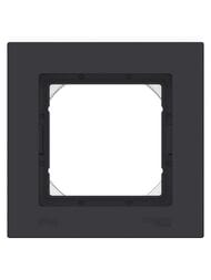 Рамка Systeme Electric ATLASDESIGN AQUA 1 пост IP44, КАРБОН ATN441001