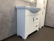 Тумба COMFORTY Севилья-85 (860х880х520) напольная, с раковиной, слоновая кость00-00003083