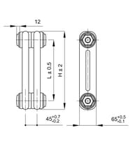 �������� �������� IRSAP TESI 2 ������������� (1800�540�65) 12 ������, ���.�����. 3/4", 2217��, �����