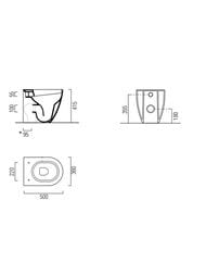 ������ ��������� GSI Pura 550�360�335 � ��������, Swirlflush, ������ ������� 8815FR226 (8815FR526)
