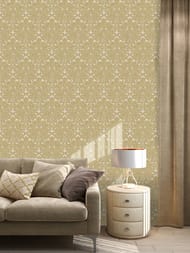 Обои виниловые на флизелине Zambaiti Trussardi VII (0,70х10,05) узор, золотые 18931 (рул)