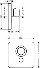 ��������� Axor ShowerSelect 36706000 ��� ����,���������������� � ��������, ����