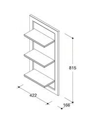 Панель Caprigo Джардин ontano 410х814х166 10470-002 — миниатюра 5