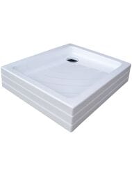 Душевой акриловый поддон RAVAK Kaskada Aneta 75x90 PU (755x905x185) с панелью, белый — миниатюра 1