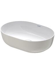 Раковина Duravit Luv 500х350 шлифованная, серая матовая, выпуск с керамической крышкой 0379502300