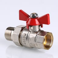 Кран с американкой 1 1/4"ВН VALTEC BASE красная бабочка VT.227.N.07 — изображение 6