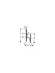 ��������� Hansgrohe Metris 31456000 ��� ����, ������� ������, �������������, ����