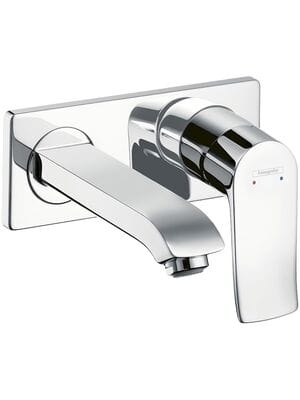 Смеситель Hansgrohe Metris 31085000 для умывальника, встраиваемый, двухсекционный, излив 165мм, хром