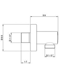 Излив для шланга Nicolazzi бронза 5527BZ