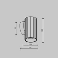 ��������� ���������� Maytoni Calipso (�������) C106WL-01-GU10-B, 10��, IP20, GU10, ������