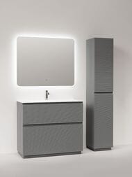 Тумба под раковину Sancos Folk Floor FL100FES 995х445х850 напольная, с 2-мя ящиками, Ergraut soft